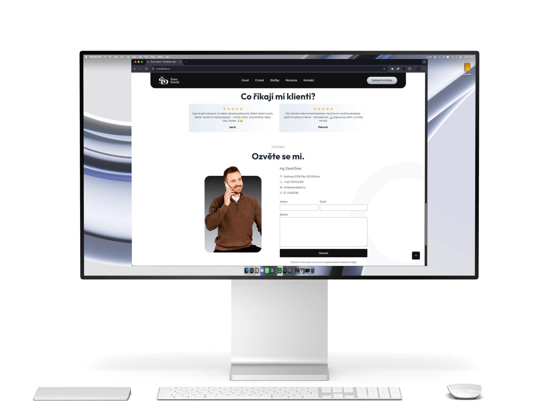 Web detail formulář